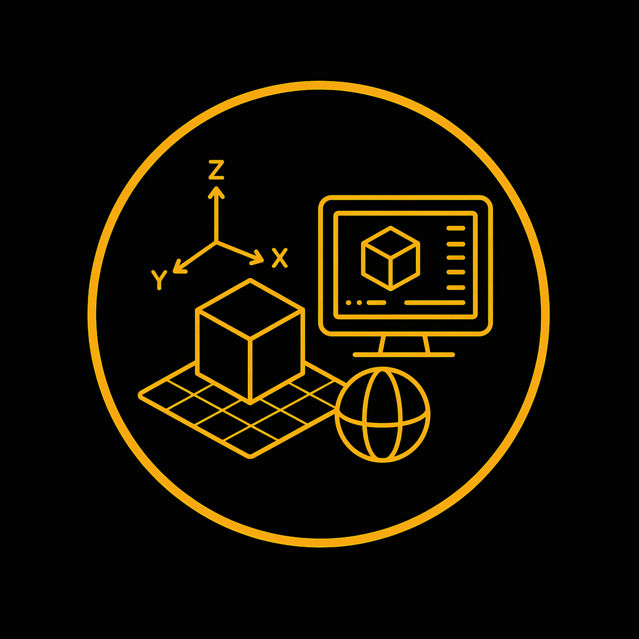 3D design icon